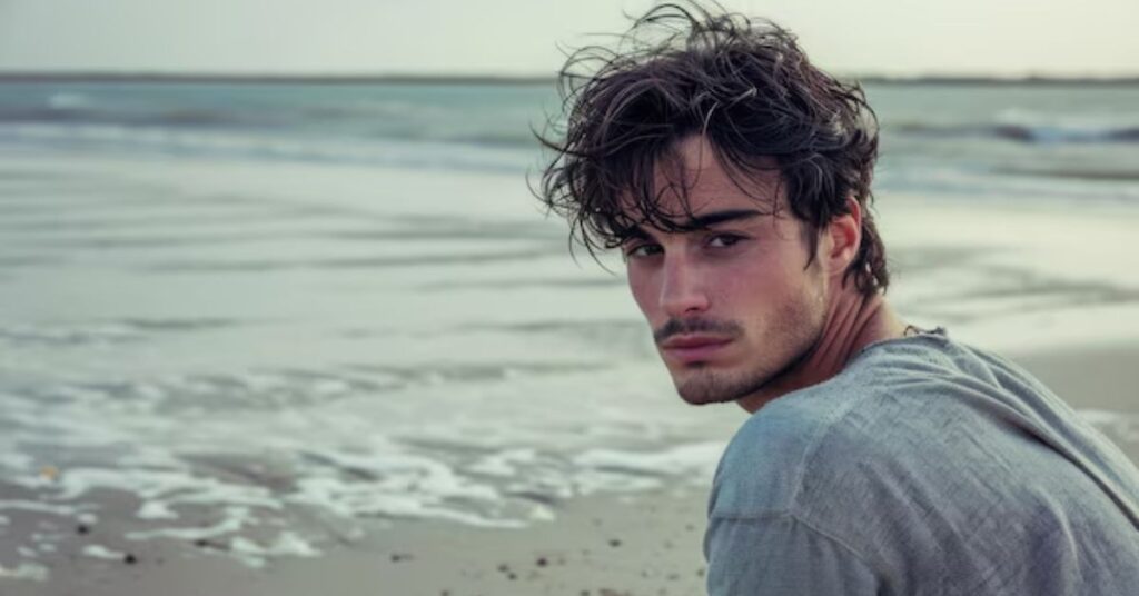 Thick Wavy Surfer Hairstyle