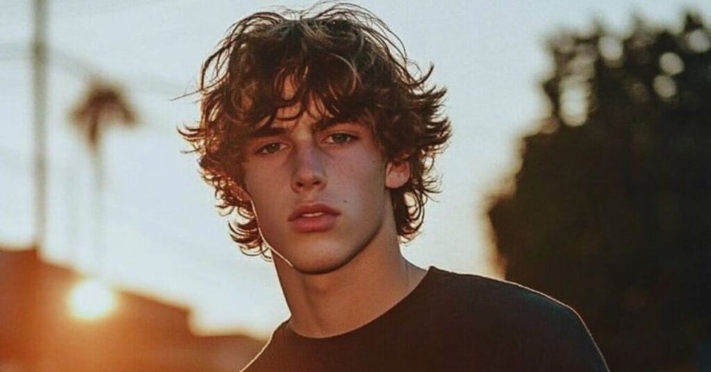 Wet Look Surfer Hairstyle