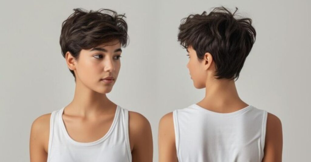 teenage slick back undercut