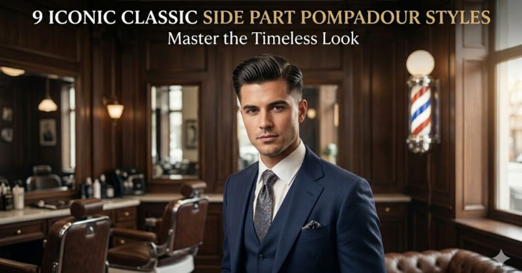 9 Iconic Classic Side Part Pompadour Styles to Master