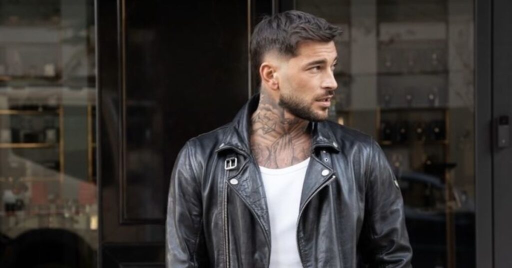 temple fade curly hair men