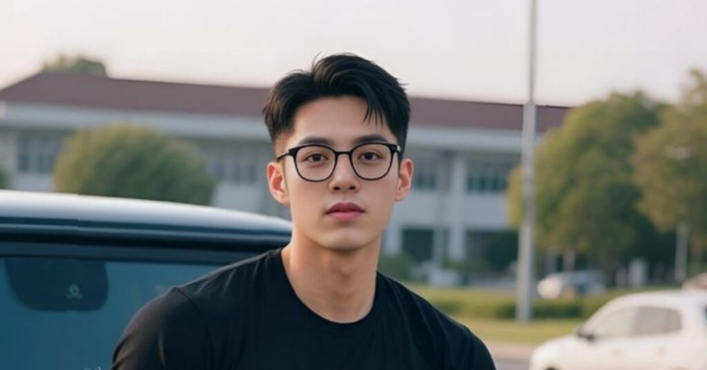 Korean Style Mullet for Round Faces