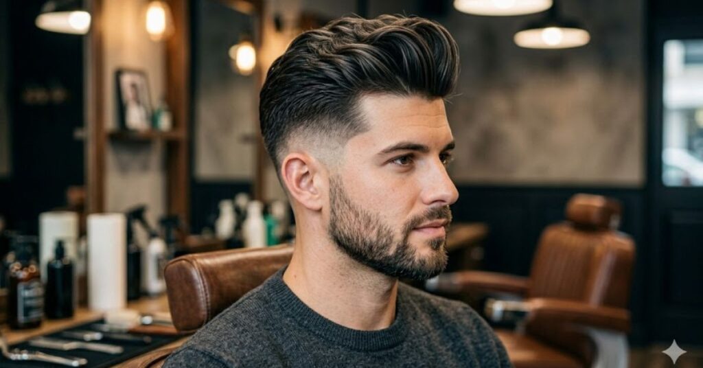 Mid Fade Modern Pompadour