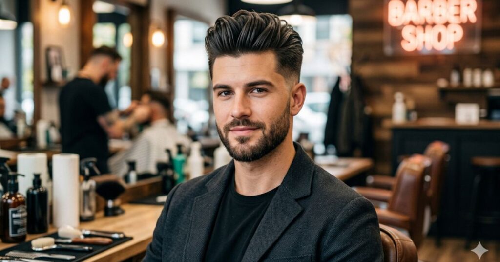 Modern Pompadour Hairstyle Men