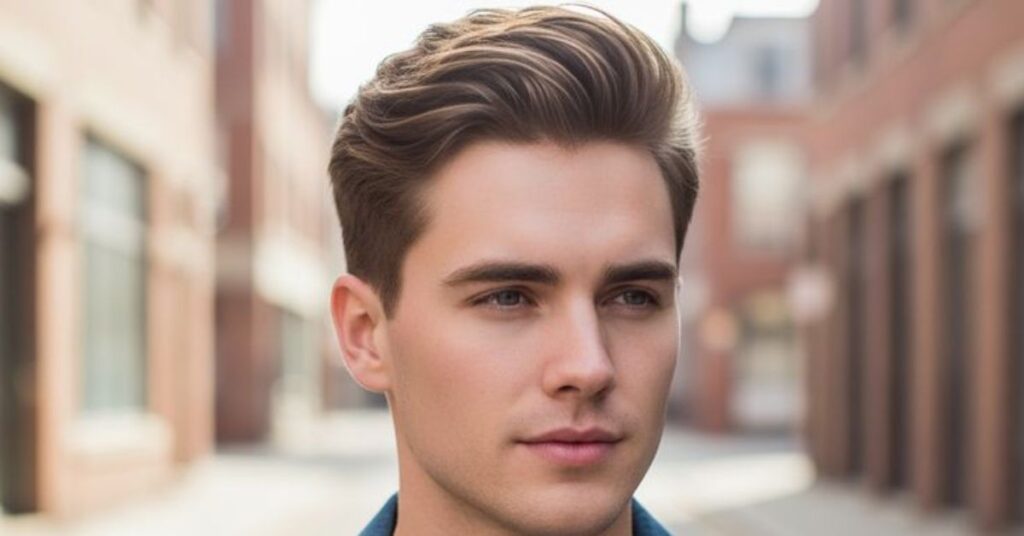 Side Part Pompadour