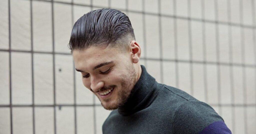 Slicked Back with Taper