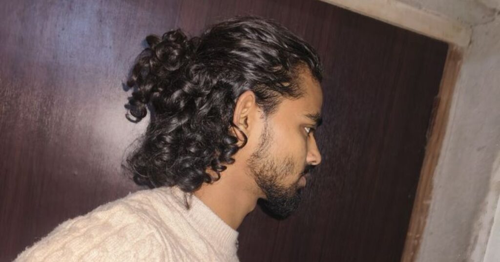 The Curly Man Bun 