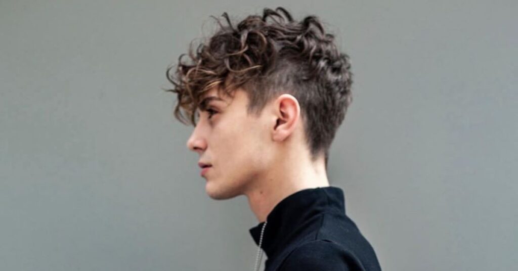 The Curly Undercut Fade men's