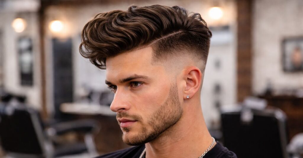 Modern Pompadour Hairstyle Men