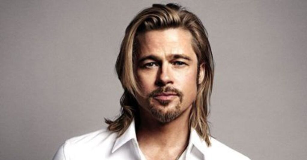 Brad Pitt Layered Long Hairstyle