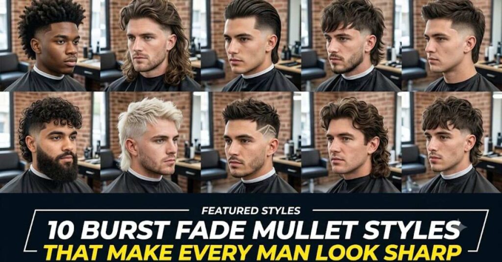 10 Burst Fade Mullet Styles That Make Every Man Look Sharp