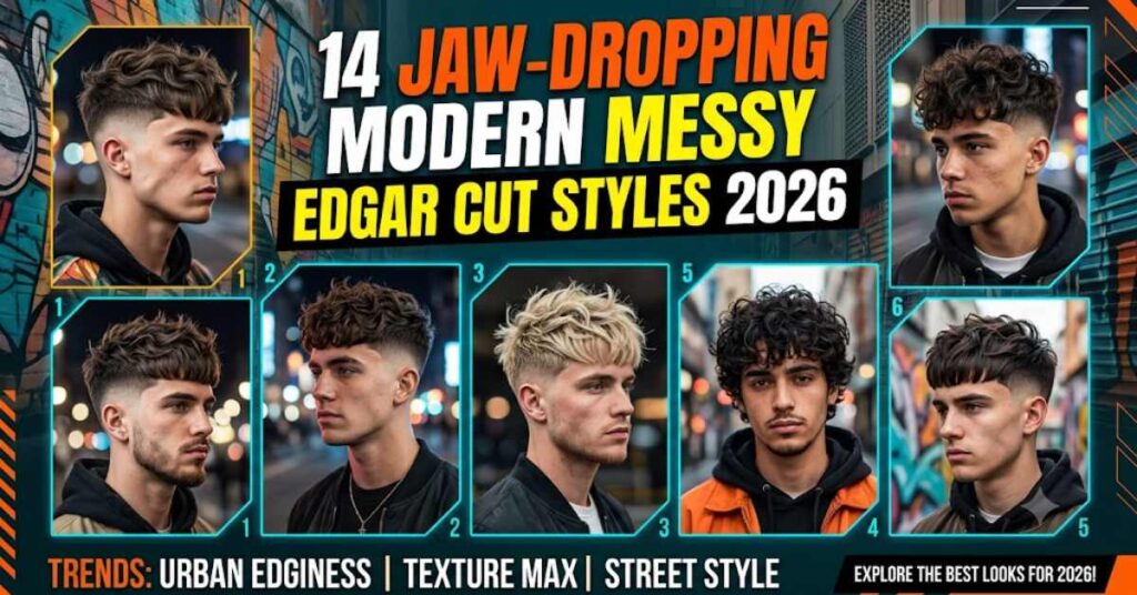 14 Jaw Dropping Modern Messy Edgar Cut Styles 2026