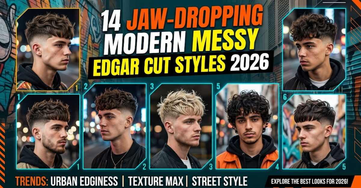 14 Jaw Dropping Modern Messy Edgar Cut Styles 2026