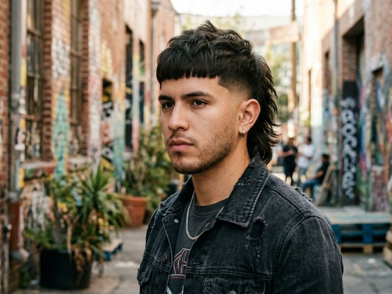 Edgar Burst Fade Mullet