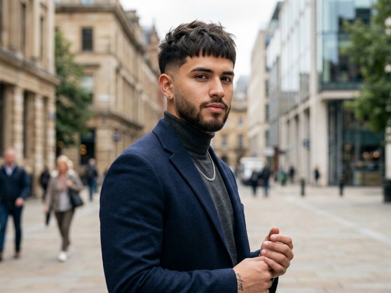 The Messy Edgar with Drop Fade